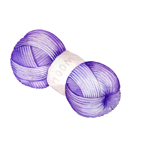 Purple yarn